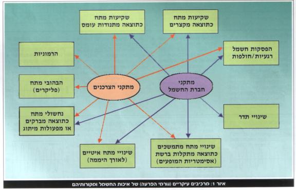 איור - מקורות ההפרעה של איכות החשמל בישראל